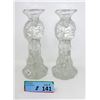Image 1 : MCM Humppila Finland 8" Glass Candlesticks