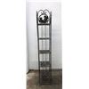 Image 1 : Narrow Metal 5 Tier Stand - 7 x 7 x 43" Tall