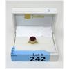 Image 2 : 10 KT Gold 5 Carat Ruby & Diamond Cocktail Ring