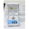 Image 2 : 10KT White Gold 8 Diamond Heart Pendant