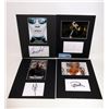 Image 1 : 4 Certified Actor Autographs with Photos