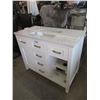 Image 1 : White Cabinet w/ Electrical Plug Ins - Store return