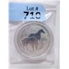 Image 1 : 2 Ounce .999 Fine Silver "Year of the Horse" Coin