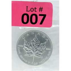 1 Oz 2006 Canada Maple Leaf .9999 Fine Silver Coin