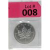 Image 1 : 1 Oz 2010 Canada Maple Leaf .9999 Fine Silver Coin