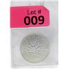 Image 1 : 1 Oz 2011 Canada Maple Leaf .9999 Fine Silver Coin