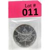 Image 1 : 1 Oz 2013 Canada Maple Leaf .9999 Fine Silver Coin