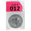 Image 1 : 1 Oz 2015 Canada Maple Leaf .9999 Fine Silver Coin