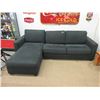 Image 1 : Charcoal Grey Sleeper Sofa with Chaise Storage End