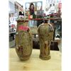 Image 1 : 2 Mid Century Glazed Pottery Vases - Circa 1960