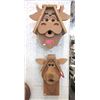 Image 1 : 2 New Solid Wood Animal Design Bird Houses