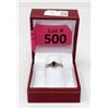 Image 2 : 10KT Yellow Gold Sapphire and Diamond Ring