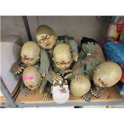 7 New 20" Crawling Halloween Dolls
