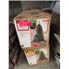 Image 1 : Two 6.5 Foot Illuminated Christmas Trees