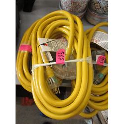 New 25 Ft. Heavy Duty Triple Outlet Extension Cord
