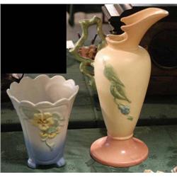 PAIR OF ART POTTERY ITEMS
