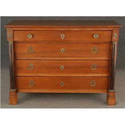 FRENCH EMPIRE CHERRY COMMODE