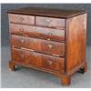 Image 2 : GEORGE I BURL WALNUT CHEST OF DRAWERS