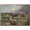 Image 1 : FREDERICK JUDD WAUGH  Pastoral Landscape with Cow