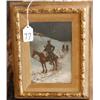 Image 1 : FRENCH SCHOOL WINTER SCENE Soldiers on Horseback