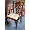 Image 1 : CHIPPENDALE STYLE MAHOGANY ARMCHAIR