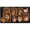 Image 1 : GROUP OF TEN MINIATURE PORTRAITS