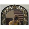 Image 2 : ART DECO BRASS AND IRON CONSOLE WITH MIRROR