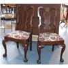 Image 1 : PAIR OF CHIPPENDALE STYLE SIDE CHAIRS