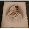 Image 1 : LARGE PAINTED PORCELAIN PLAQUE OF A LADY