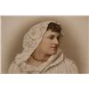 Image 2 : LARGE PAINTED PORCELAIN PLAQUE OF A LADY
