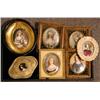 Image 1 : GROUP OF 7 PAINTED MINIATURE PORTRAITS 