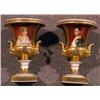 Image 1 : PAIR OF OLD PARIS PORCELAIN URNS