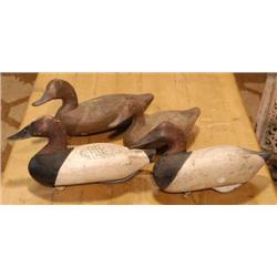 GROUP OF 4 DUCK DECOYS