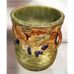 ROSEVILLE BLACKBERRY 6 VASE