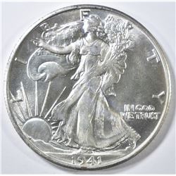 1941-S WALKING LIBERTY HALF DOLLAR  GEM BU