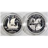 Image 3 : 2000 LEIF ERICSON 2-COIN PROOF SET ORIG PACKAGING