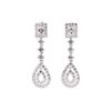 Image 1 : 3.70 ctw Diamond Earrings - 14KT White Gold