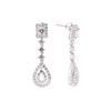 Image 2 : 3.70 ctw Diamond Earrings - 14KT White Gold