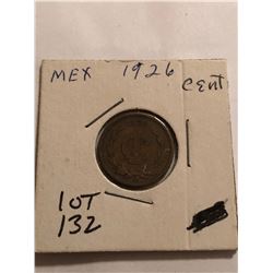 1926 Mexico 1 Cent Nice Early Coin