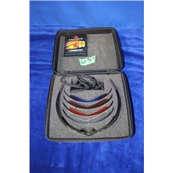 Set of "Radians" Shooting Glasses & Case