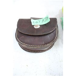 Leather Pouch with 50 Lead Balls