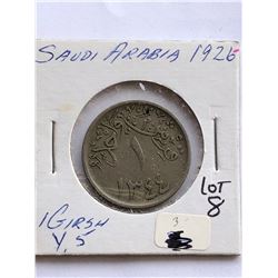 1926 Saudi Arabia 1 Girsh Coin Nice