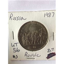 1987 Russia Rouble MS High Grade