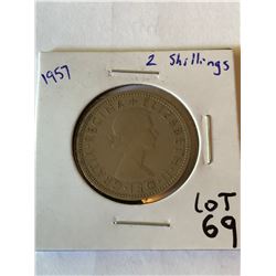 1957 Great Britain 2 Shillings