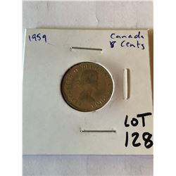 1959 Canada 5 Cents Nice Early Coin