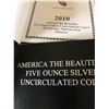 Image 3 : 2010 America the Beautiful 5oz HOT SPRINGS NATIONAL PARK UNC Coin in Original US Mint Box with Paper