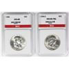 Image 1 : TWO FRANKLIN HALF DOLLARS