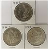 Image 1 : (3) MORGAN SILVER DOLLARS