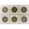 Image 2 : (6) BARBER HALF DOLLARS