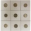Image 2 : (9) DIMES - BARBER AND BUST HALF DIMES